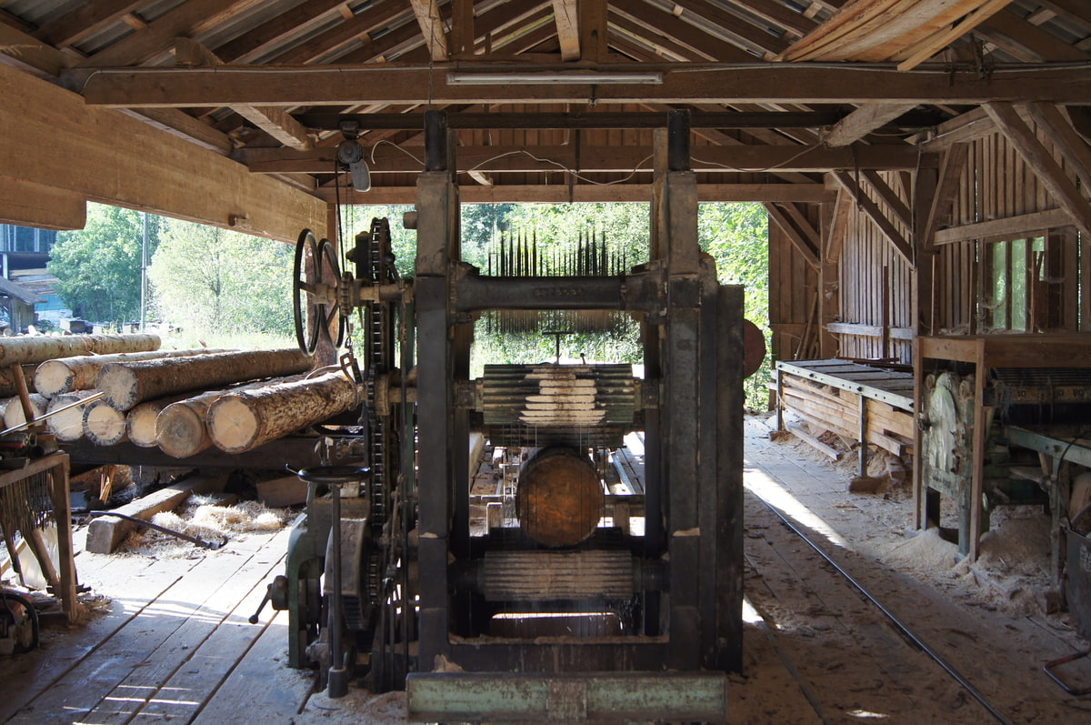 Gattersäge vom Sägewerk Kneidinger